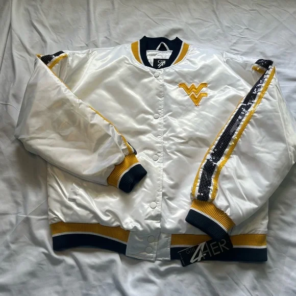White and Yellow Varsity Jacket - Picture 3 of 11